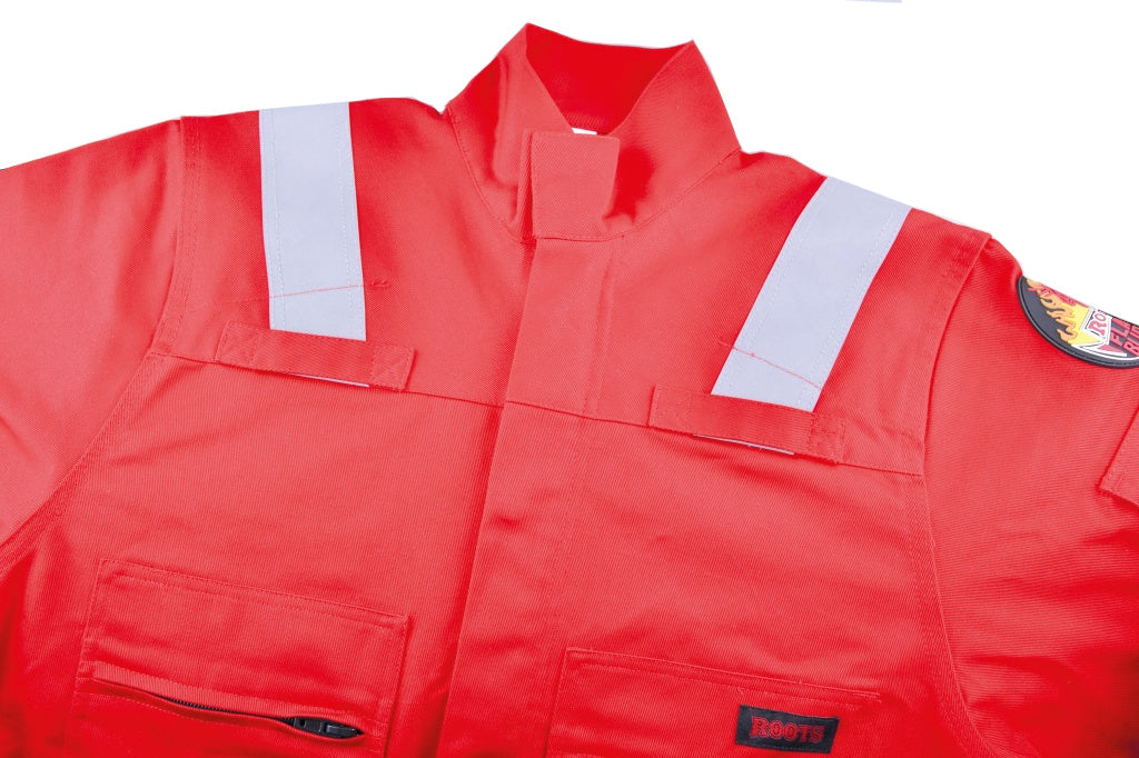 Roots Flamebuster Fire Resistant High Visibility Classic FR Coverall Red
