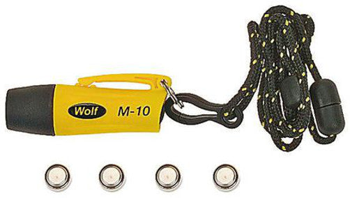 Wolf M-10 LED Torch 1 Led Atex Straight Range 2.5M Luminosity 18cd Neck Cord Micro Torch