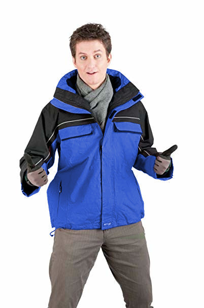 Sioen Baltoro 453Z Waterproof Work Coat Fleece Linined Rain Jacket, Size - Large