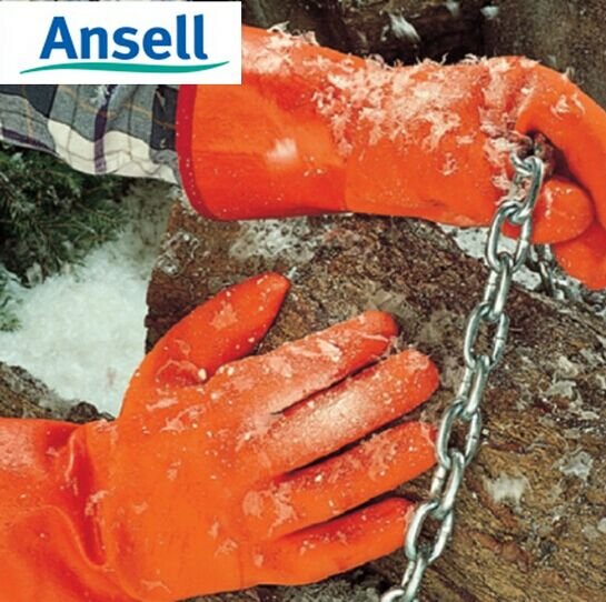 Ansell 23-700 Orange Fully Coated Insulated Polar Grip Glove