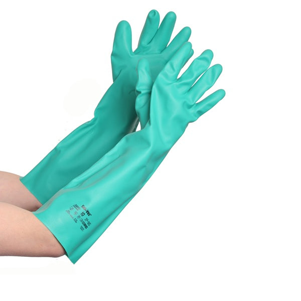 Ansell 37-185 Solvex 18" Green Chemical Resistant Glove