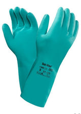 Ansell 37-675 Sol-Vex® Nitrile Chemical Resistant Gloves - Green