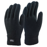 Blackrock 8400400 Thinsulate Lined Woolly Gloves Work Winter One Size Black