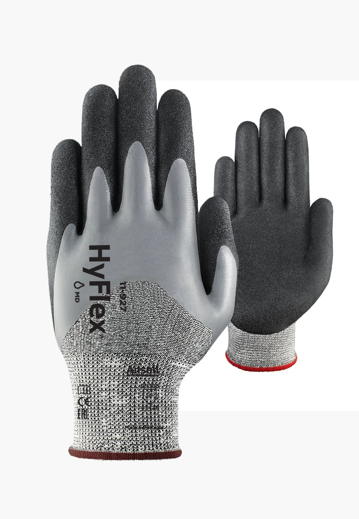 Ansell HyFlex 11-927 Safety Work Gloves Level 3 Cut Resistant Nitrile Coated