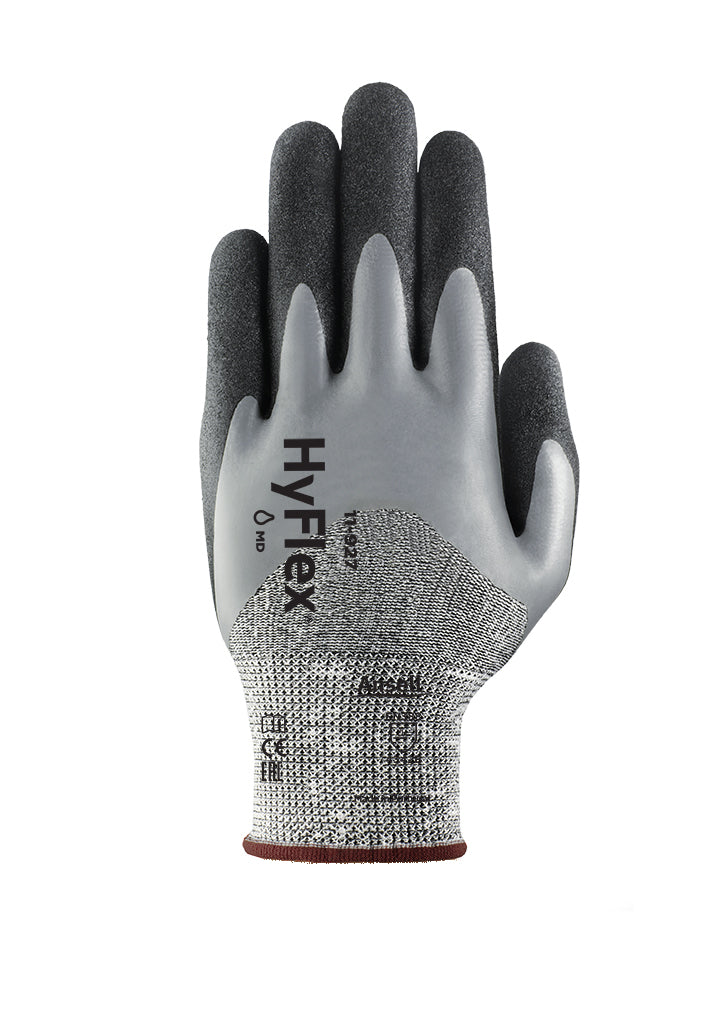 Ansell HyFlex 11-927 Safety Work Gloves Level 3 Cut Resistant Nitrile Coated