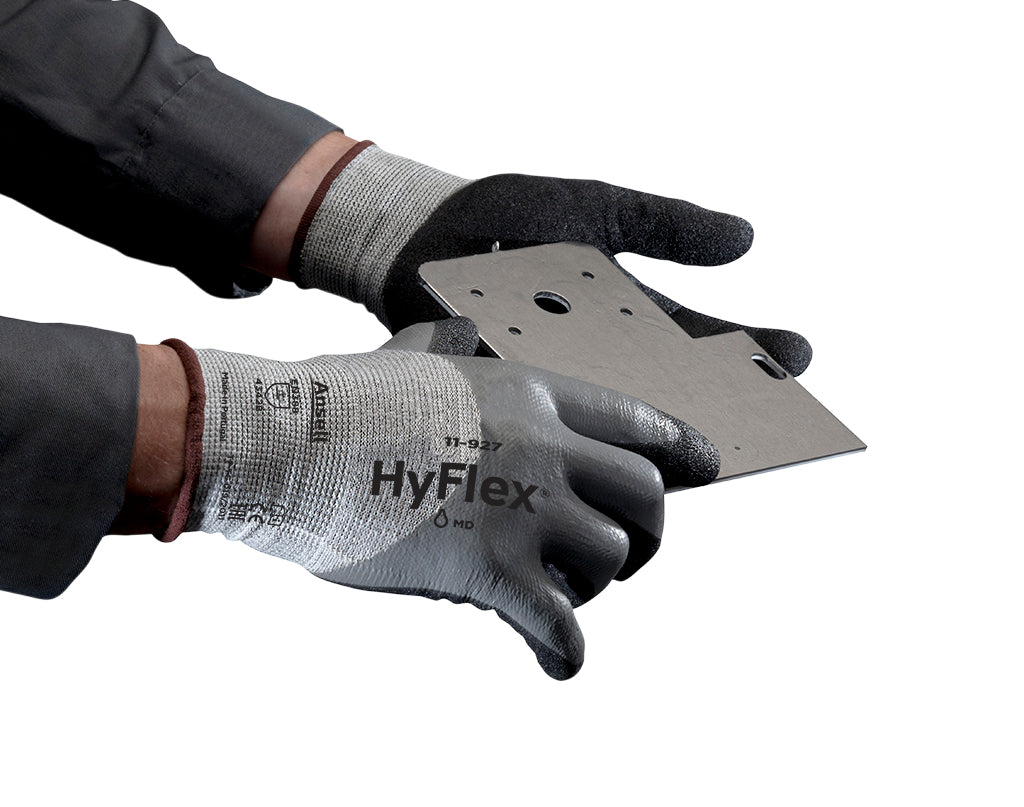 Ansell HyFlex 11-927 Safety Work Gloves Level 3 Cut Resistant Nitrile Coated