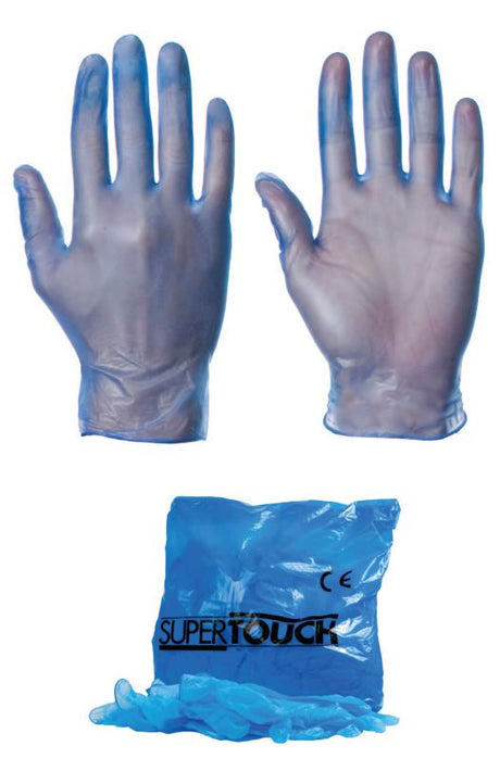 Supertouch 11711 Vinyl Disposable Gloves Powdered Bulk Pack 2000 units Size S