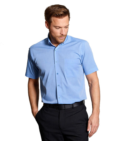 Disley H931B Balloo End to End Polycotton Short Sleeve Button Down Mens Shirt