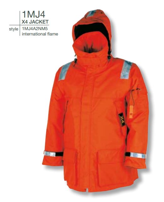 Mullion 1MJ4 Aquafloat Waterproof Marine Hi Vis Floatation Jacket, Size - XL