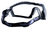 Bolle Cobra Safety Goggles - Clear Scratch & Mist Proof, Anti-Static, Clear Lens