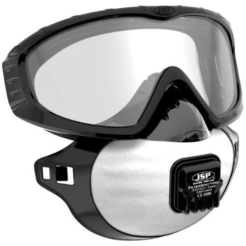 JSP FilterSpec Pro Goggle Mask Combo FMP2V Eye and Respiratory Protection Valved