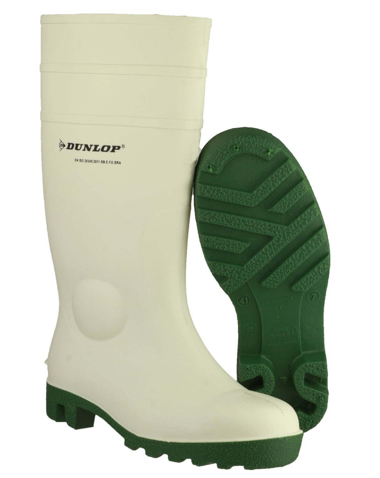 Dunlop Protomastor Safety 171BV Toe Protection Wellingtons Boots - White