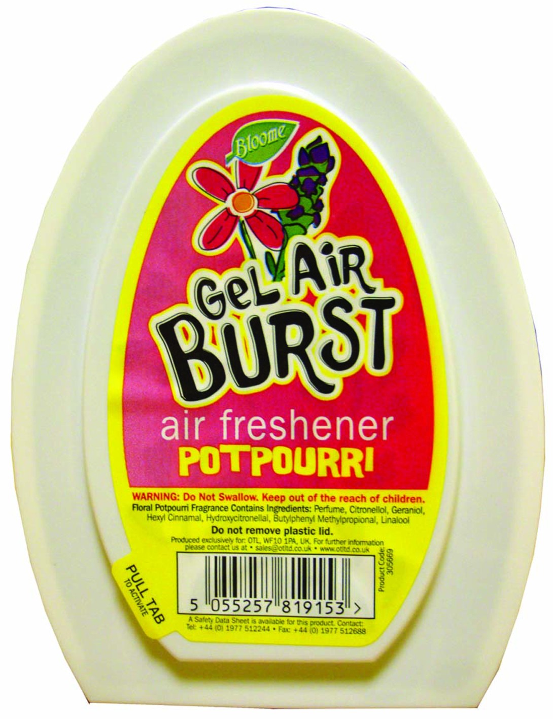 Bloome Gel Air Burst Freshener Pot Pourri/Summmer Meadow