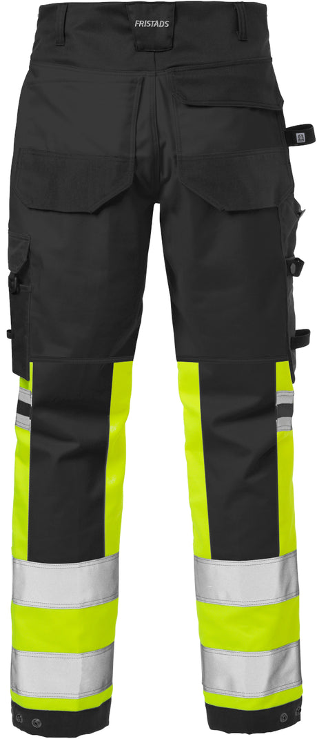 Fristads 2615 Men Stretch Work Trousers High Visibility Class 1 Knee Pad Pockets