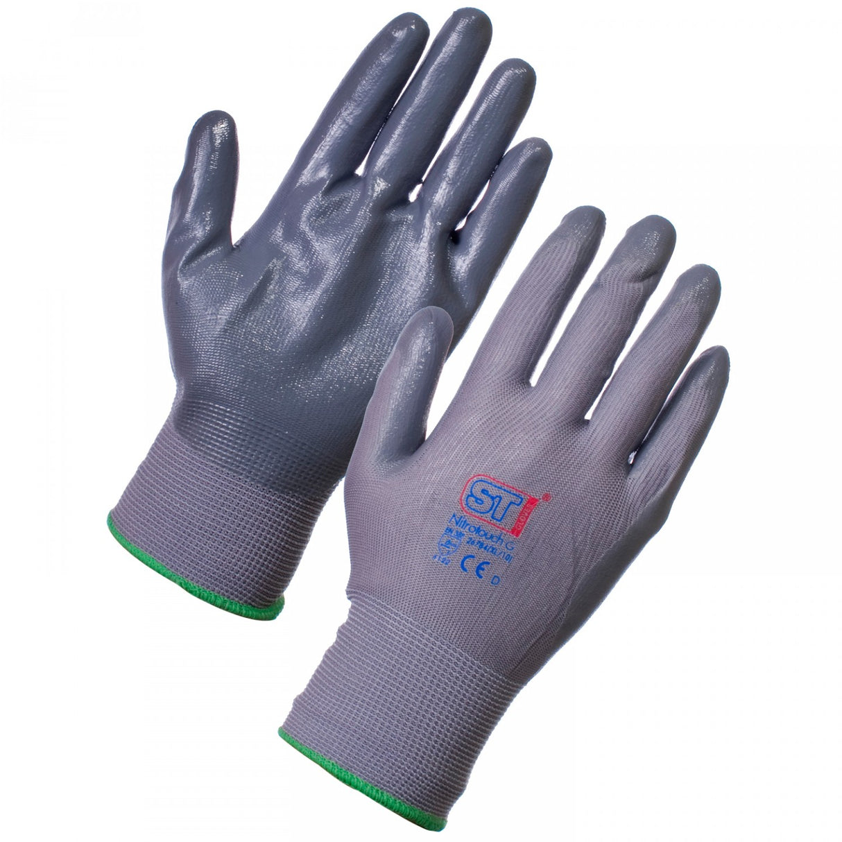 SuperTouch 2678 Nitrotouch Nylon Nitrile Palm Coating Work Glove