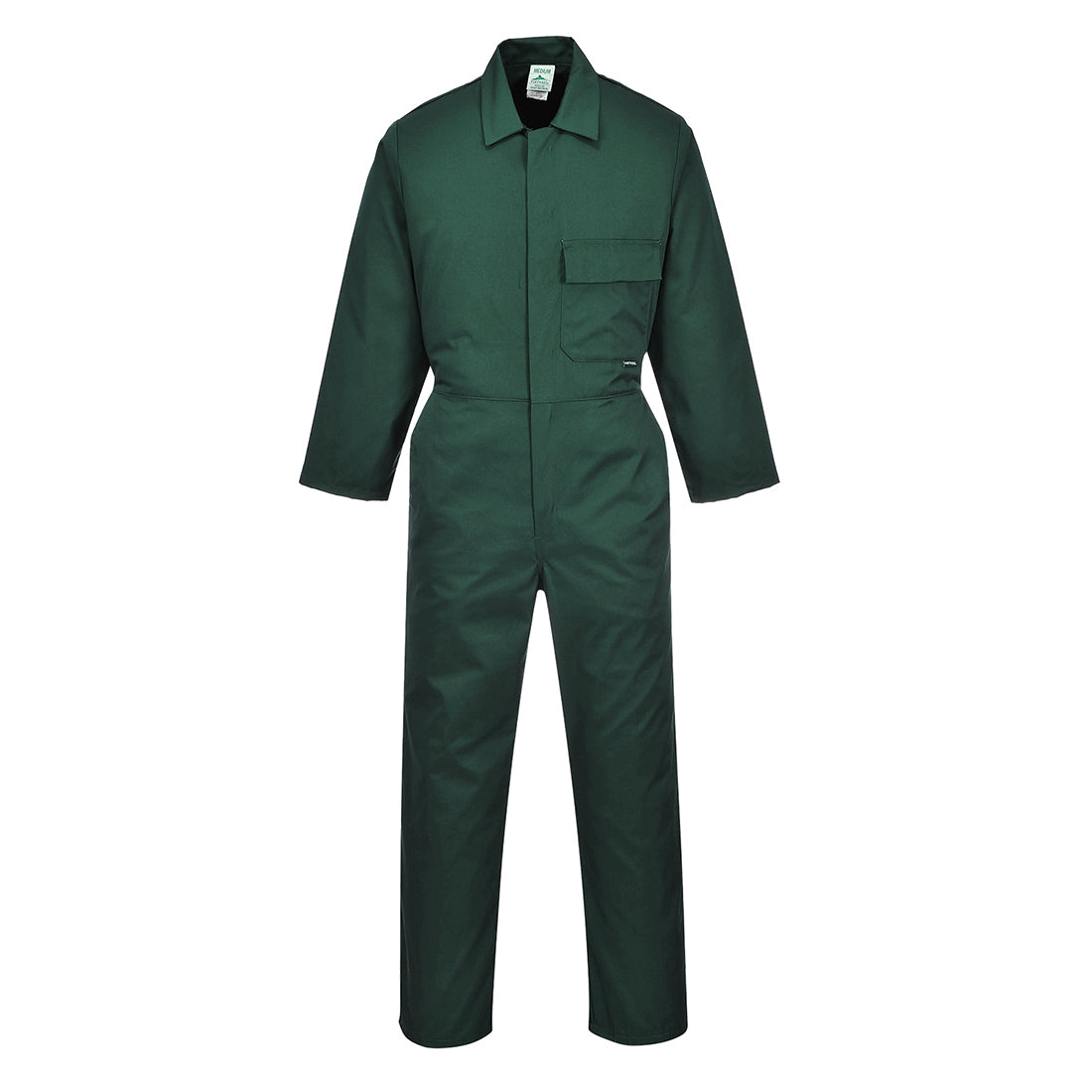 Portwest 2802 Men Standard Coverall Polycotton Green Size XL