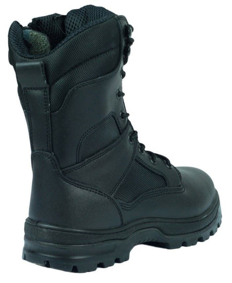 Amblers Combat Style S3 Safety Boot Side Zip Black FS008