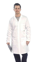 Portwest 2852 Men Standard Coat Warehouse Lab White