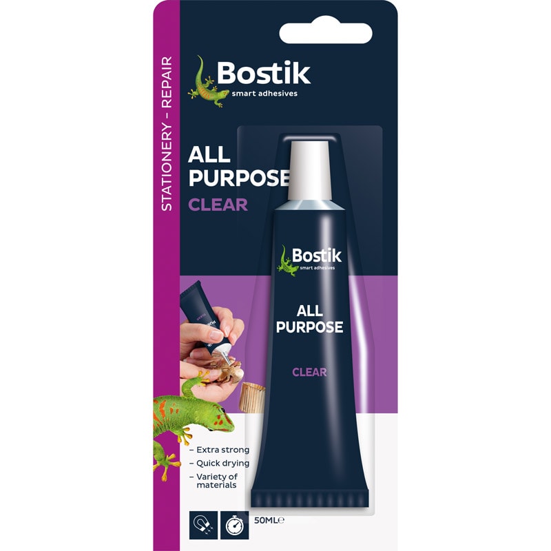 Bostik All Purpose Adhesive 50ml Clear