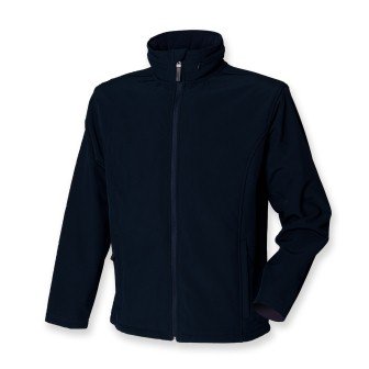 Henbury Munro H825 Soft Shell Jacket Navy Fleece