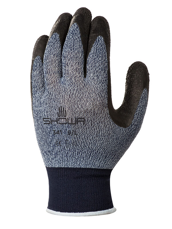 Showa 341 Latex Coated Advanced Grip Work Gloves