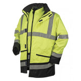 Sioen Barcley 346A Windproof Waterproof Jacket Hi Vis Yellow Navy