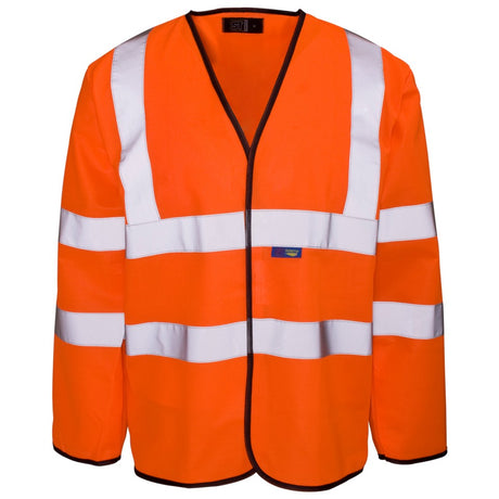 SuperTouch 37481 Jerkin Hi Vis Orange Long Sleeve Shirt