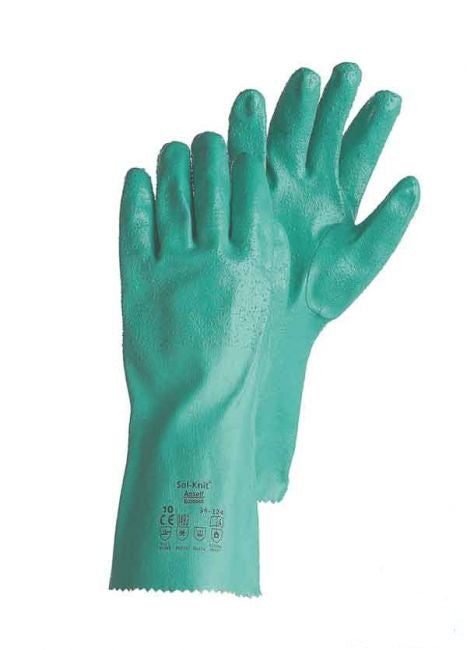 Ansell Sol-Knit 39-124 Reinforced Nitrile Gauntlets 35cm – 14’’