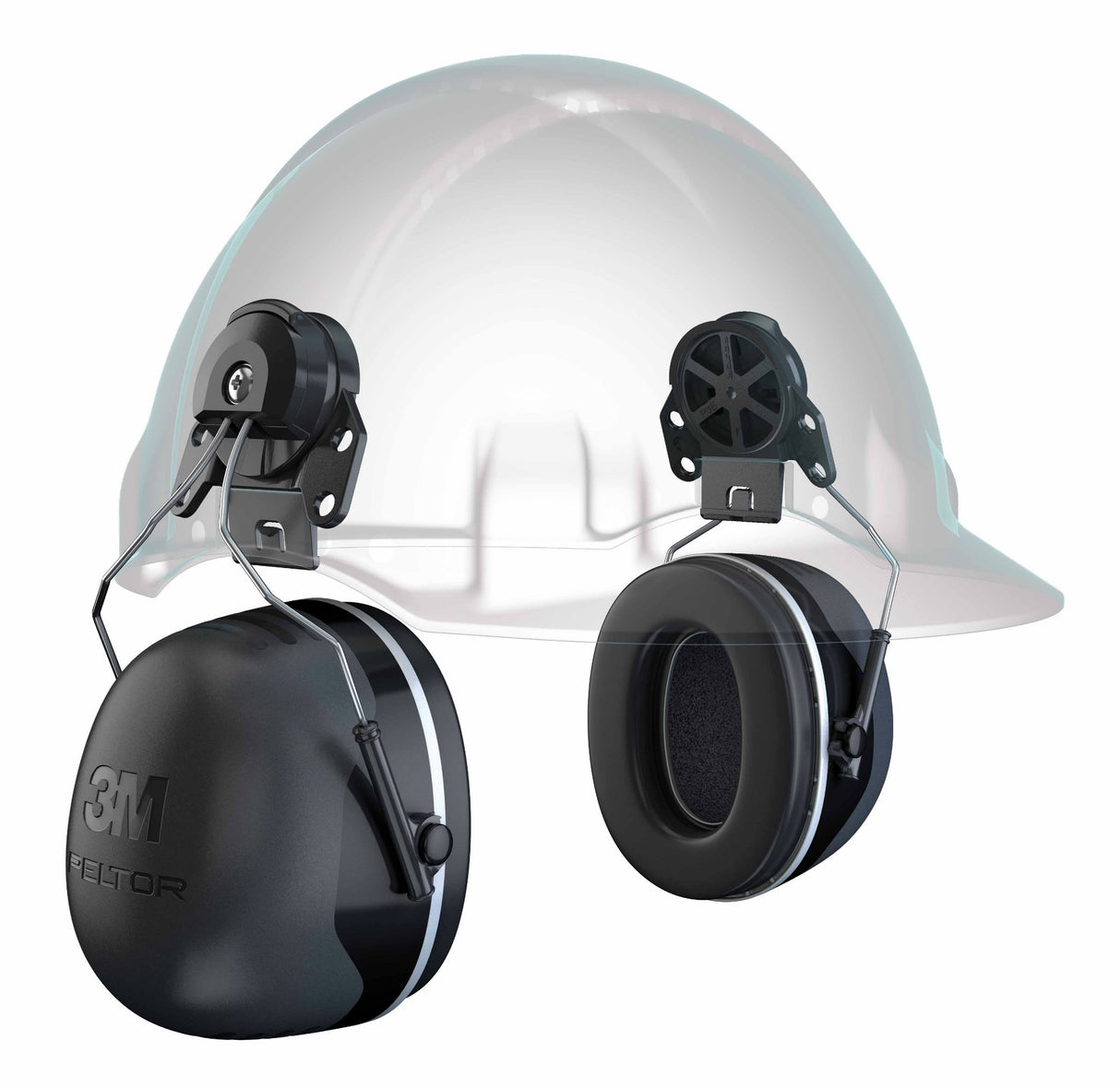 3M PELTOR X5P3 Helmet Mounted Black Earmuffs 36 dB