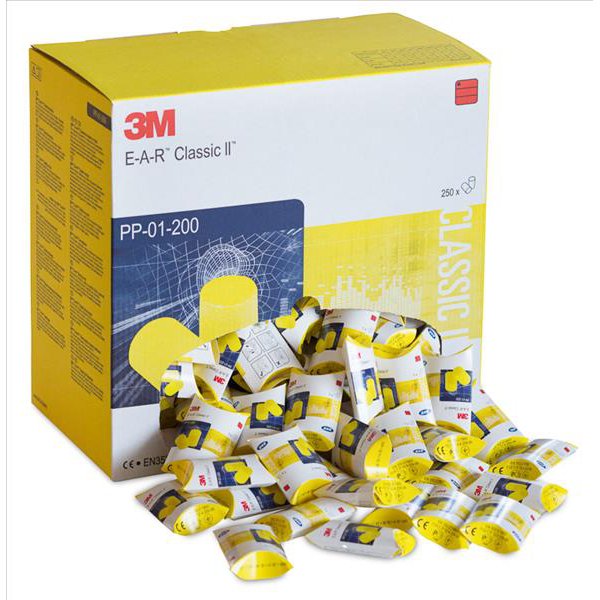 3M E-A-R Classic Earplugs PP-01-002 [Box of 250]