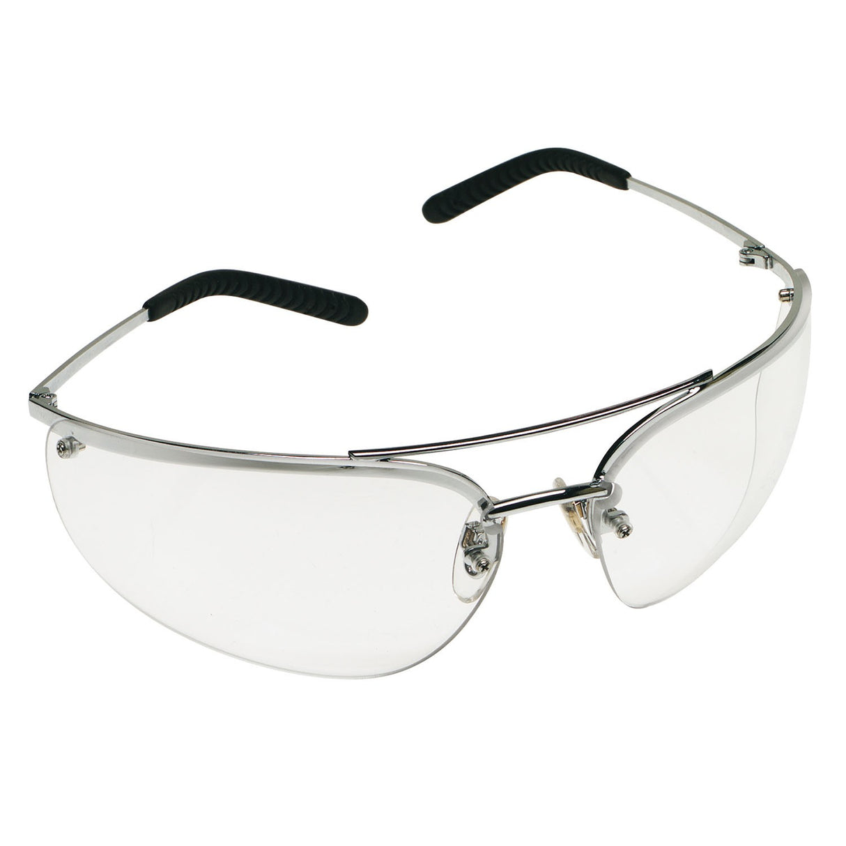 3M Metaliks Safety Glasses, Metal Frame Clear Anti-Fog Lens