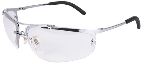 3M Metaliks Safety Glasses, Metal Frame Clear Anti-Fog Lens