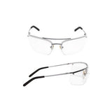 3M Metaliks Safety Glasses, Metal Frame Clear Anti-Fog Lens