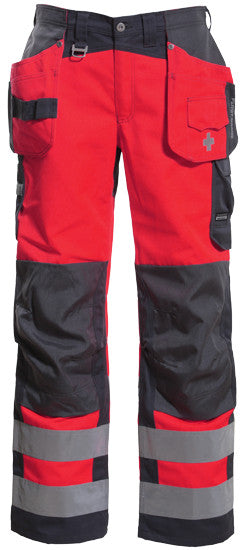 Tranemo 4050 45 Hi Vis Work Trousers With Holster Pockets