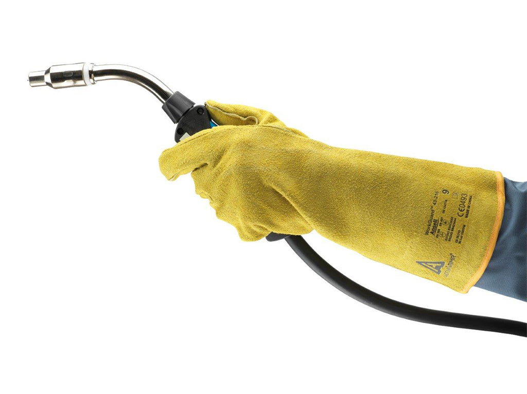 Ansell Kevlar 43-216 Leather Heavy-duty Workguard Welders 16" Glove