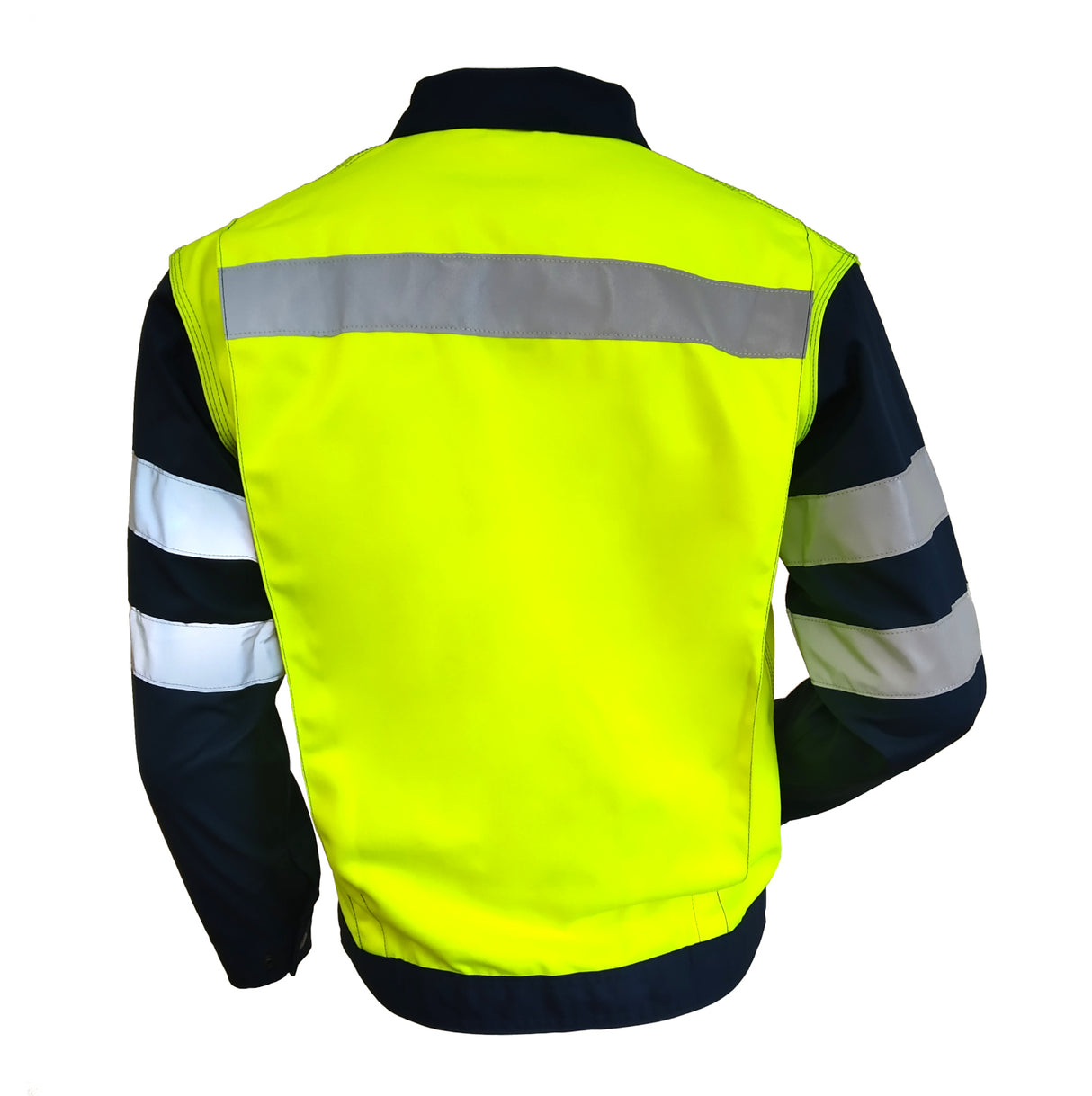 Wenaas 45821-125-530 Two Tone Drivers Jacket Polycotton High Visibility Yellow-Navy