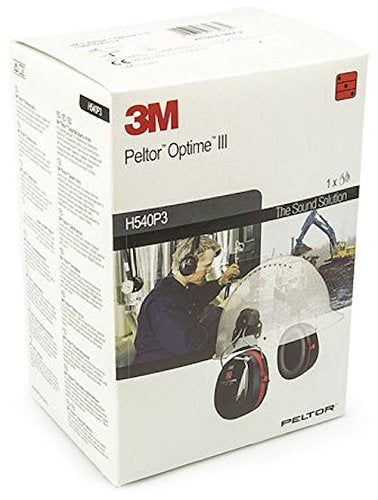 3M PELTOR Optime III Helmet Mounted Ear Muffs H540P3G-413-SV, 34 dB