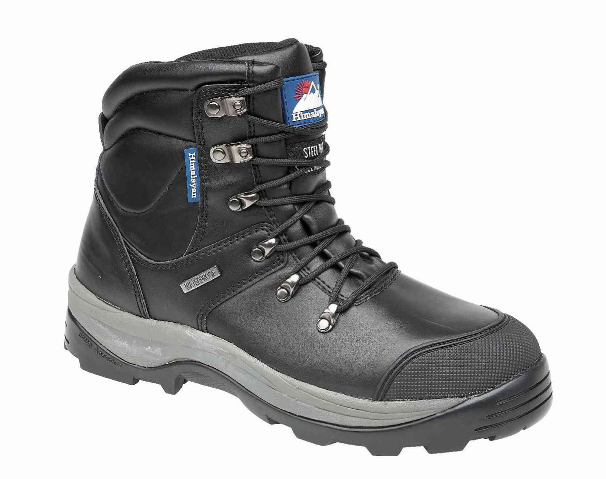 Himalayan 5205 Safety Hiker Boots Waterproof Black Size UK 8