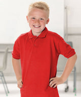 Russell Collection 539B Children's Classic Polycotton Polo Red