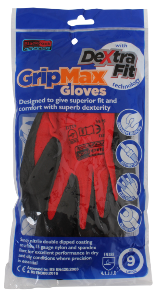 Blackrock 54313 GripMax Work Gloves Nitrile Palm Coating