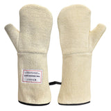 Polyco Bakers Mitt Heat Resistant Oven Mittens 40cm White