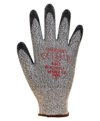 Polyco Matrix C3 Seamless Cut 3 Resistant Glove Polyurethane Palm Coating Grey