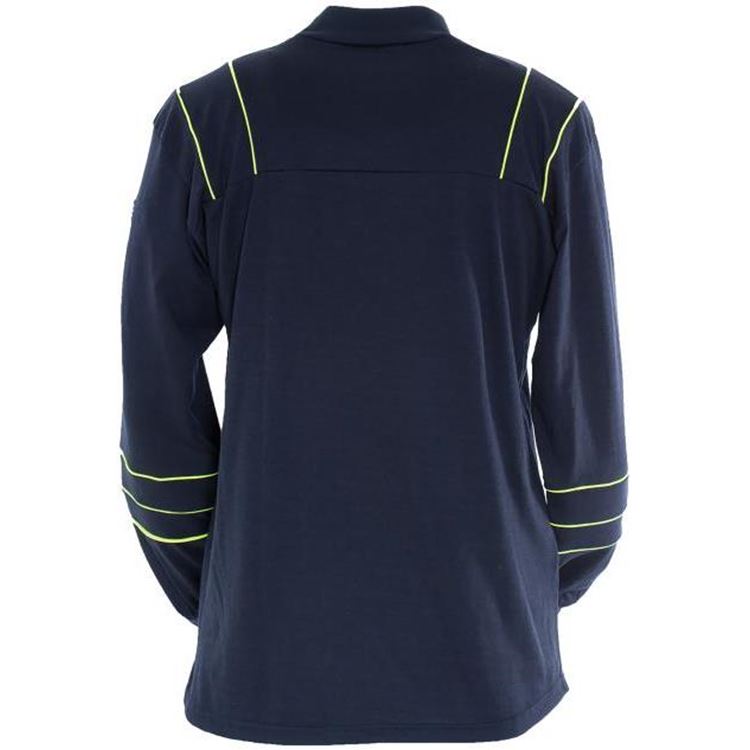 Tranemo 5948 Men FR Turtleneck Sweatshirt Flame Retardant Arc Protection Navy Size XL