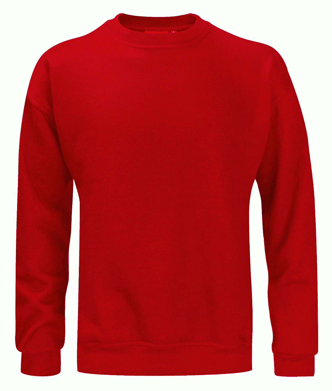 Orbit Elbrus Mens Sweatshirt 340gsm Polycotton Long Sleeve Sweater Workwear Red