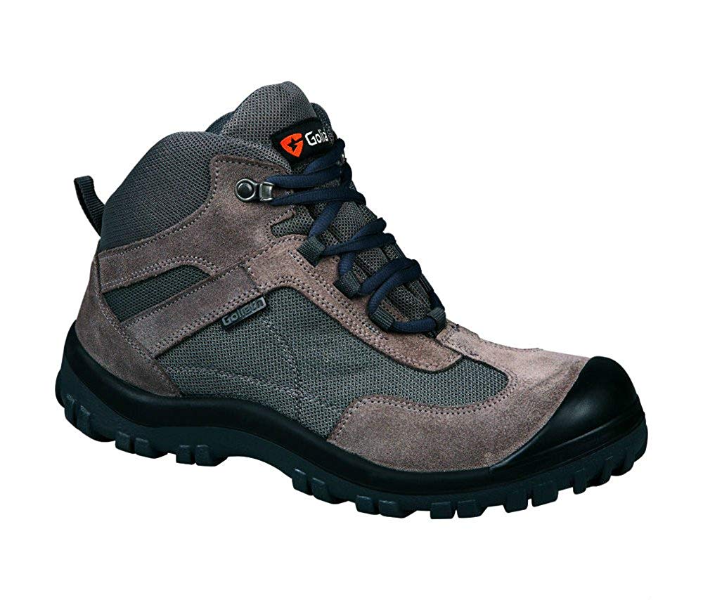 Goliath EL255S Grey Lightweight S1-P SRA Safety Hiker Boots, Size - UK 8