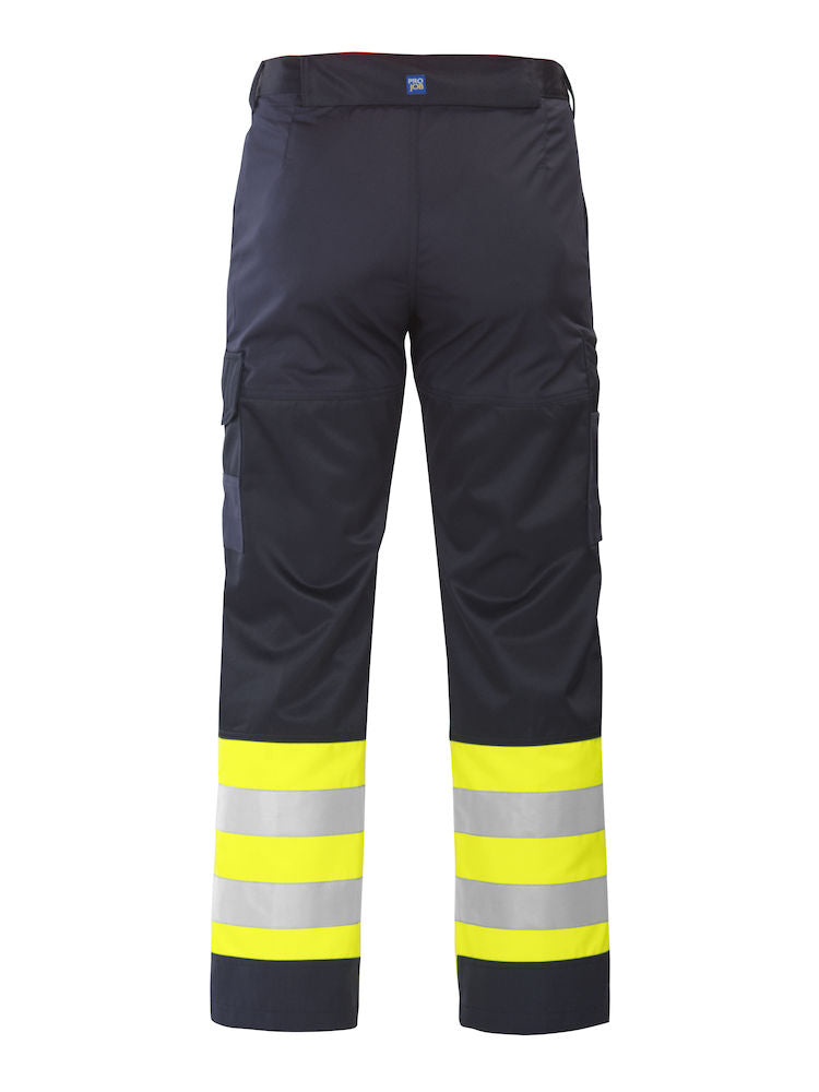 Projob 6507 Men Hi Vis Driver Trousers Navy\Yellow Work Pants, Size - C56