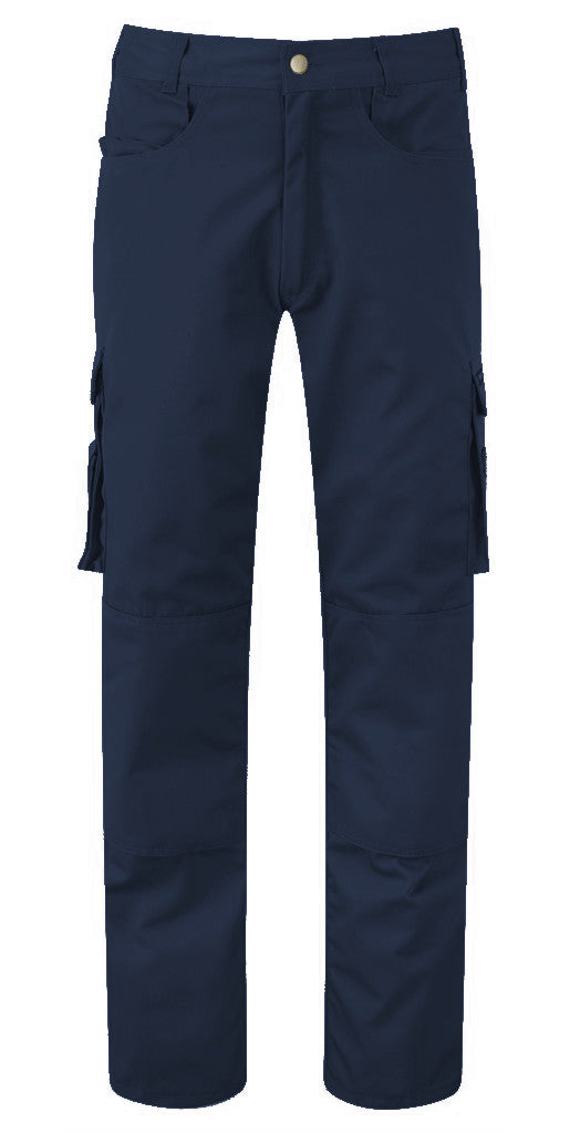 Castle Clothing 711 Pro Polycotton Knee Pad Pockets Navy Work Cargo Trousers