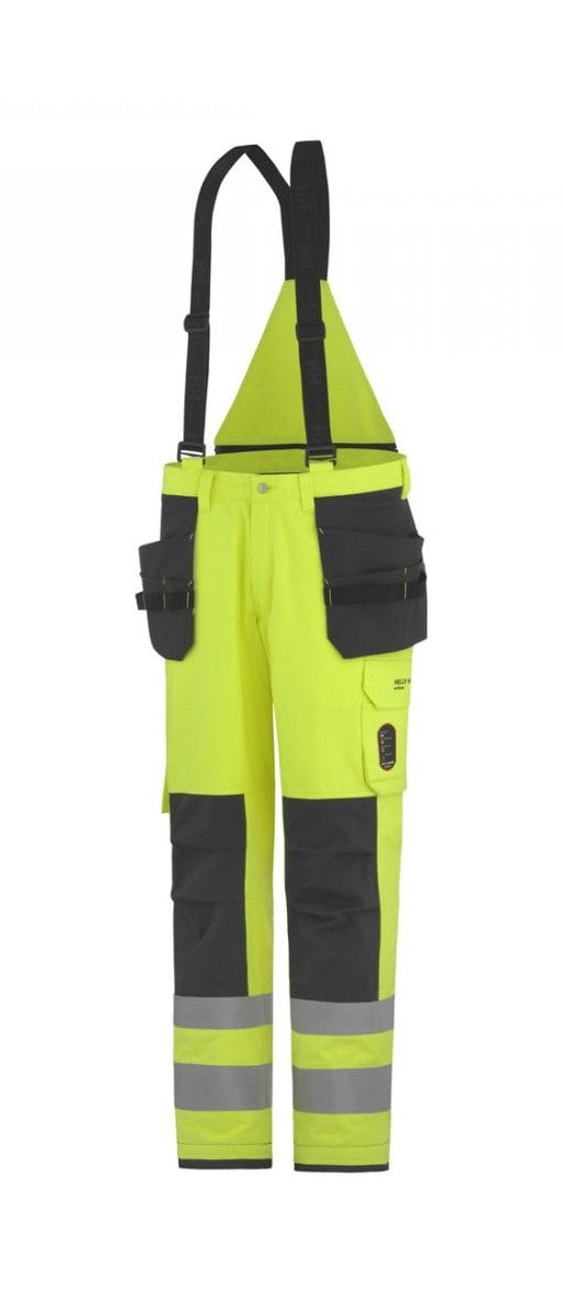 Helly Hansen 7184 Aberdeen Construction FR Brace Pants Waterproof Insulated Hi Vis Yellow