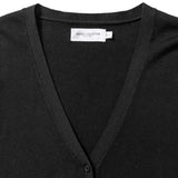 Russell Collection 715F Ladies V-Neck Knitted Cardigan Black