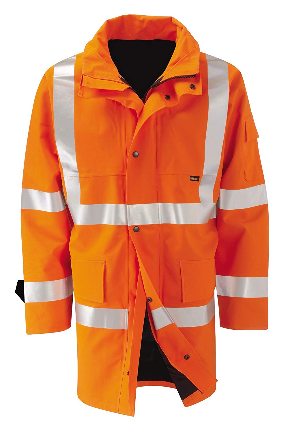 Orbit International GB2 FWJR Hi Vis Orange Waterproof 2 Layers Gore-Tex Raincoat Work Jacket